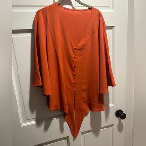 Orange blouse